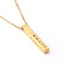 Personalised Cuboid Pendant