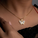 Personalised Butterfly Pendant