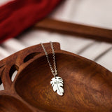 Personalised Leaf Pendant